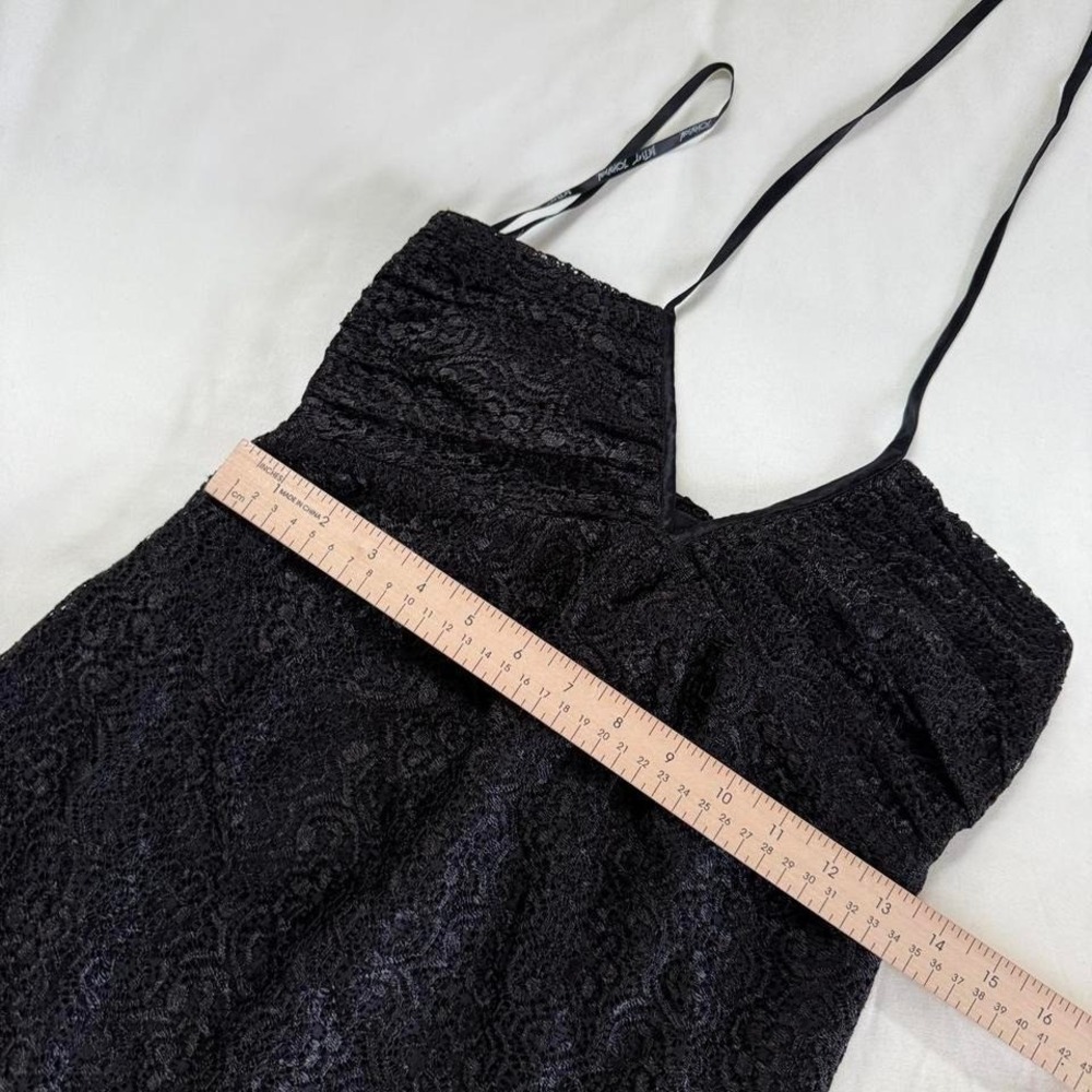 Betsey Johnson black lace halter dress size 2 - Picture 4 of 6